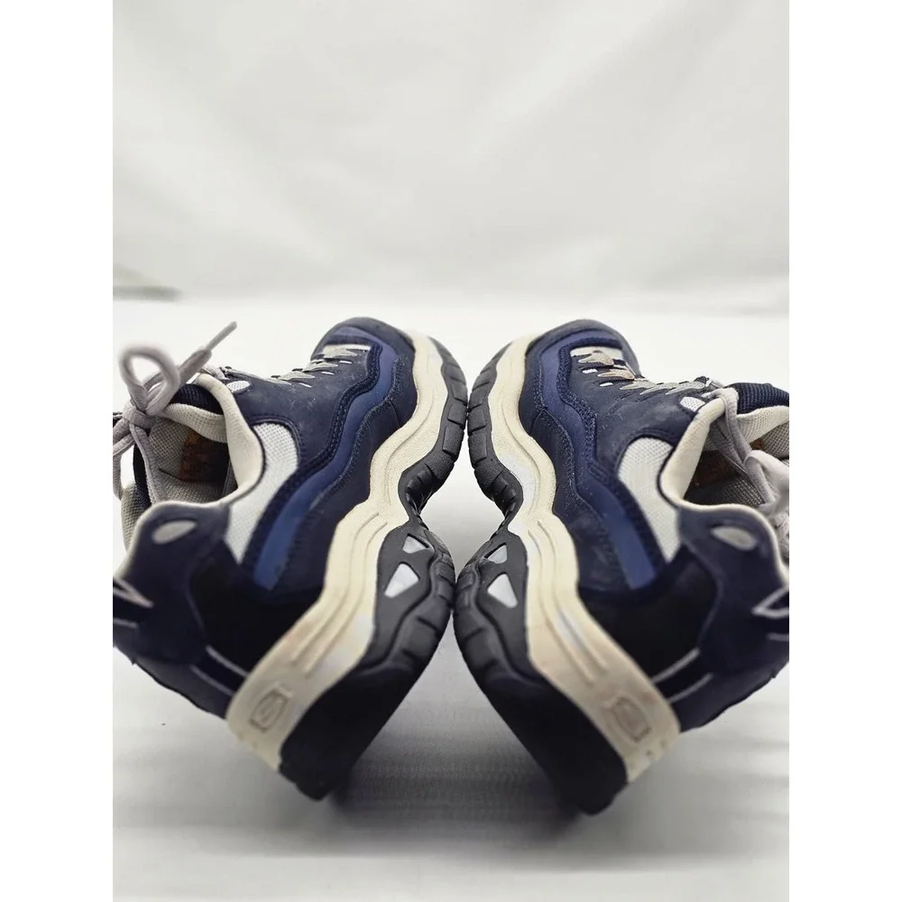 Skechers Steel Toe Work Shoes Men's Sz 12 Navy Blue Grey Chunky Utility Sneakers